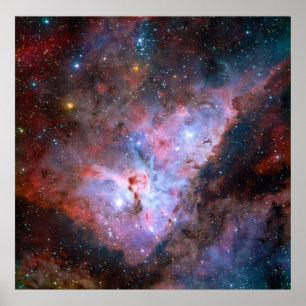 Poster Carina Nebula NGC 3372 72 x 72 Região do Ano-Luz