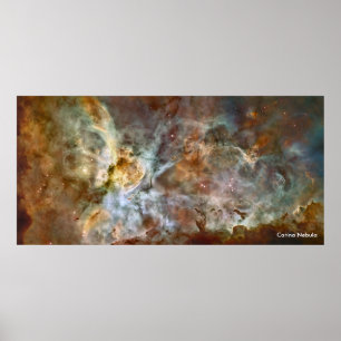 Poster Carina Nebula - Telescópio Hubble