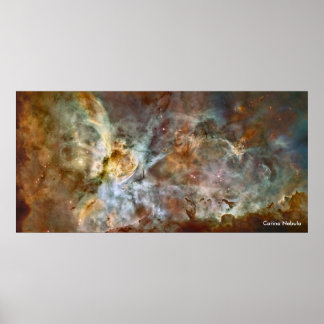 Poster Carina Nebula - Telescópio Hubble