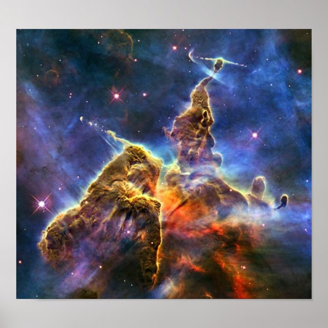Poster Carina Nebula (Telescópio Hubble) (Frente)