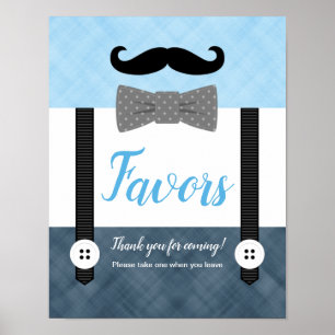 Poster Carinha marinho azul chá de fraldas sinal