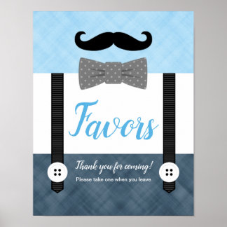 Poster Carinha marinho azul chá de fraldas sinal de favor