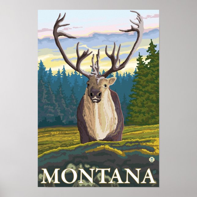 Pôster Cariou em Montana (Frente)