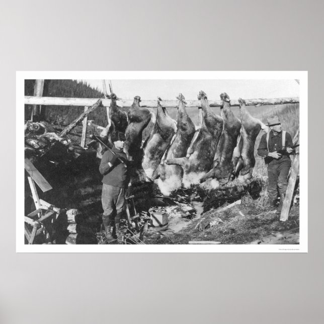 Pôster Cariou Hunters Alaska 1928 (Frente)