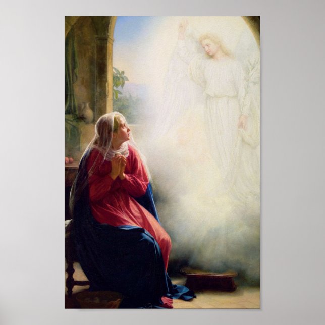 Pôster Carl Bloch Anunciation (Frente)