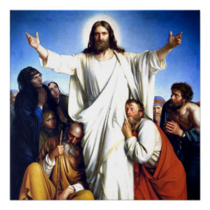 Pôster Carl Bloch trabalho de arte, Christus Consolator