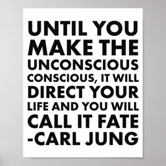 Poster Carl Jung Quote Unconcious