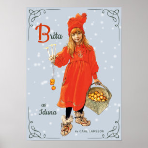 Poster Carl Larsson Brita as Iduna 1901 CC0416