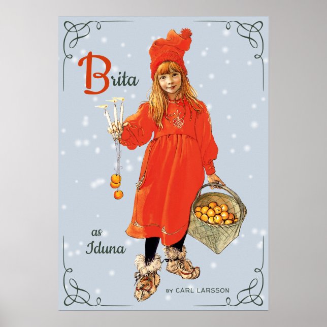 Poster Carl Larsson Brita como Iduna 1901 CC0416 (Frente)