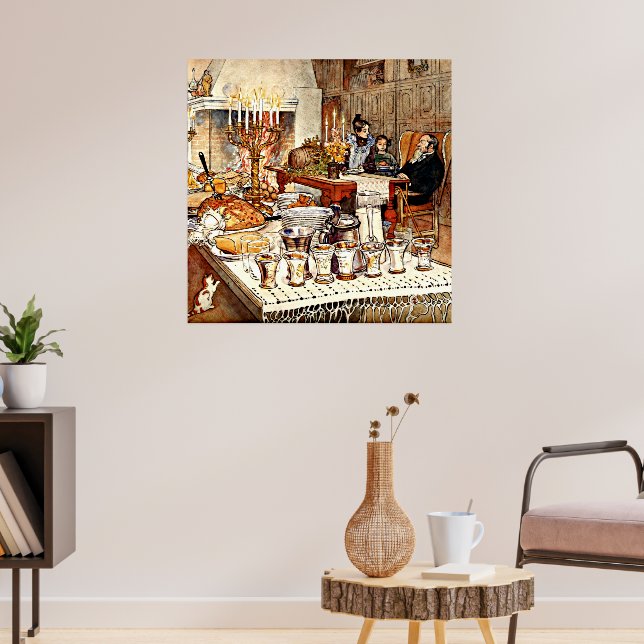 Poster Carl Larsson: Detalhe da Véspera de Natal, (Sala de Estar 3)
