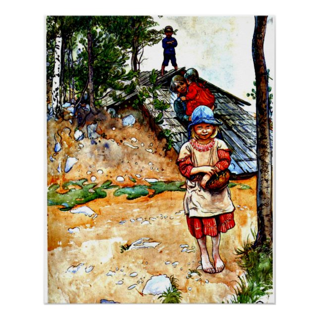 Pôster Carl Larsson - Pelo Celular (Frente)