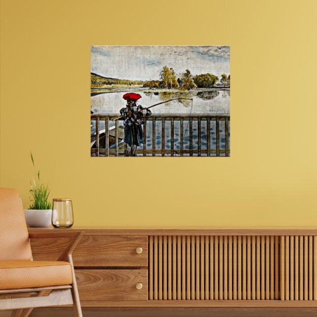 Poster Carl Larsson - Pesca de Lisbeth (Sala de Estar 2)