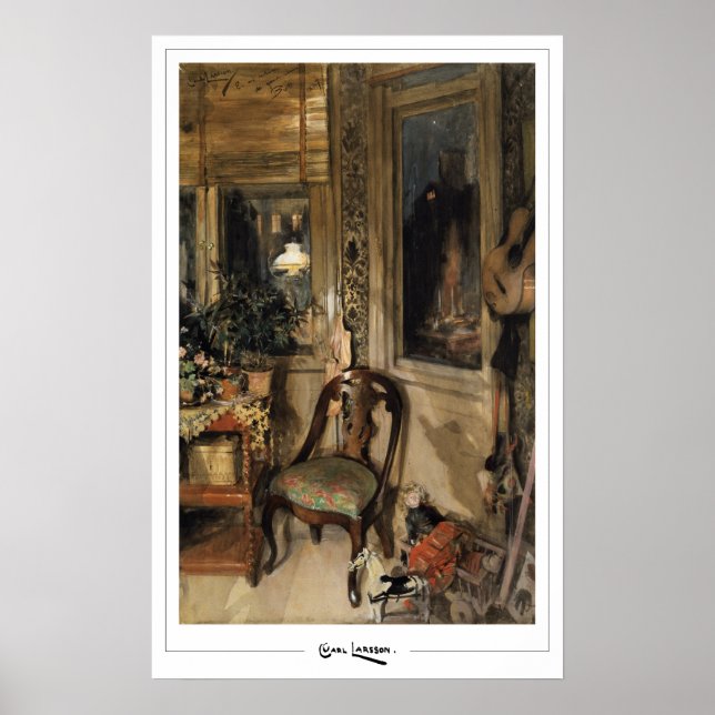 Poster Carl Larsson Zedign Cartaz de Arte #116 (Frente)