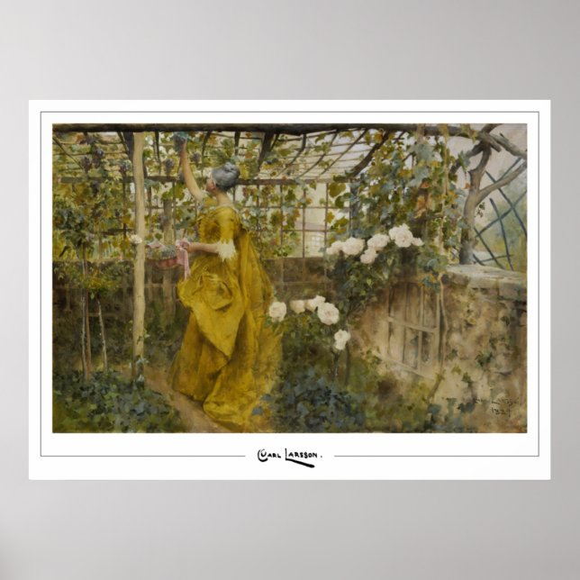 Poster Carl Larsson Zedign Cartaz de Arte #409 (Frente)