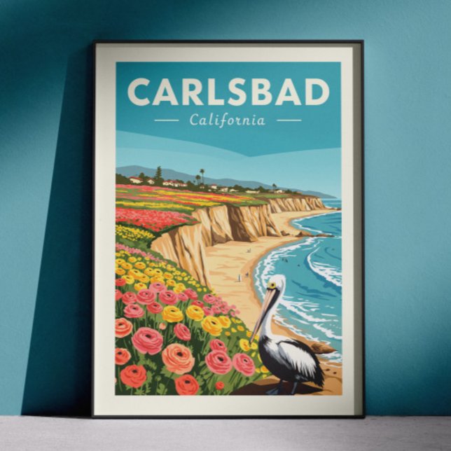 Poster Carlsbad Califórnia Antiga (Criador carregado)