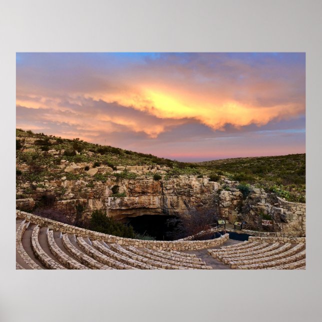Poster Carlsbad Caverns Sunset (Frente)