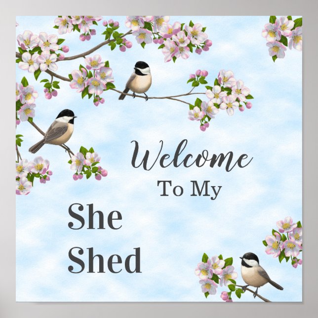 Poster Carmeleiras e Chapins Ela Derramou Personalize (Frente)