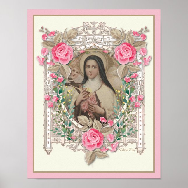POSTER CARMELITE DE RUAS RELIGIOSAS NUN CATÓLICO (Frente)