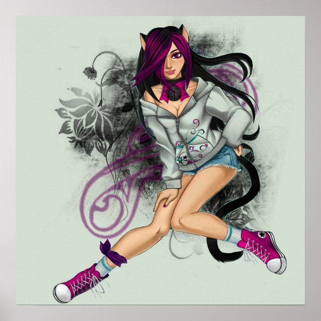 Pôster Carmen, a garota mágica do gato (Frente)