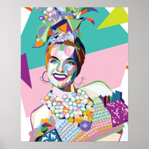 Poster Carmen Miranda traz cor para a sala