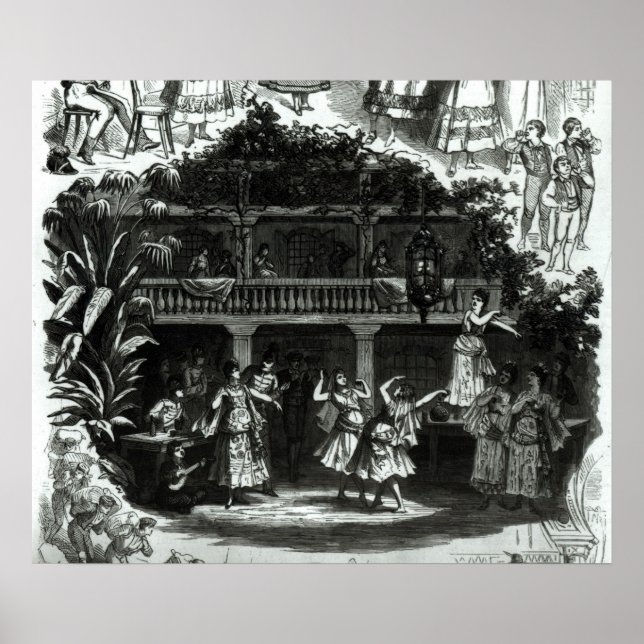 Poster Carmen na taverna Lilas Pastia (Frente)