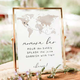 Poster Carmen Viagem Themed Chá de fraldas Momosa Bar Sin