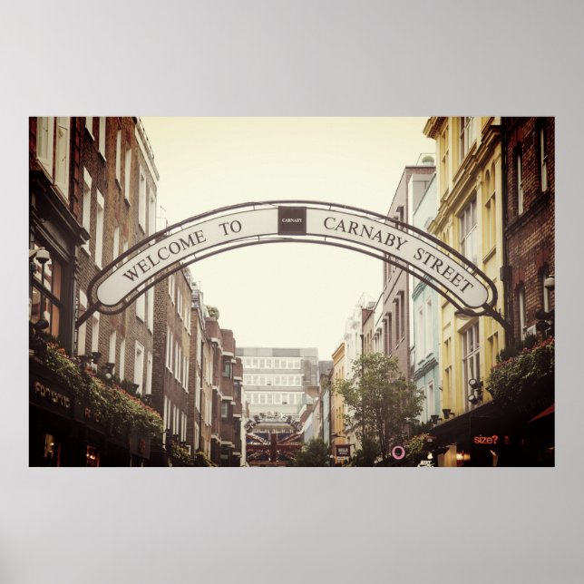 POSTER CARNABY STREET SIGN, LONDON (Frente)