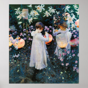 Poster Carnação, Lily, Lily, Rosa - John Singer Sargent
