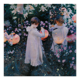 Pôster Carnação Lily Lily Rosa John Singer Sarger Art