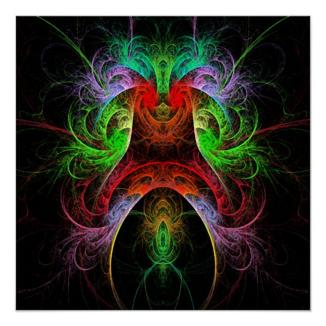 Pôster Carnaval Abstrato Art (Frente)