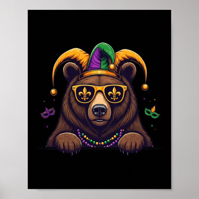 Poster Carnaval de Carnaval do Festival do Urso Funny Mar (Frente)