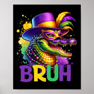 Poster Carnaval de Mardi Gras Adolescentes Meninos Crianç