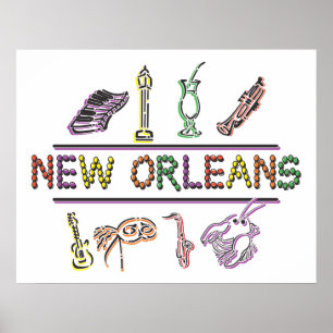 Poster Carnaval de Nova Orleães