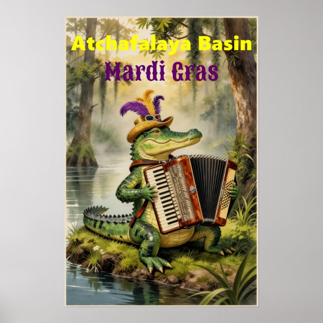 Poster Carnaval do Atchafalaya Basin (Frente)