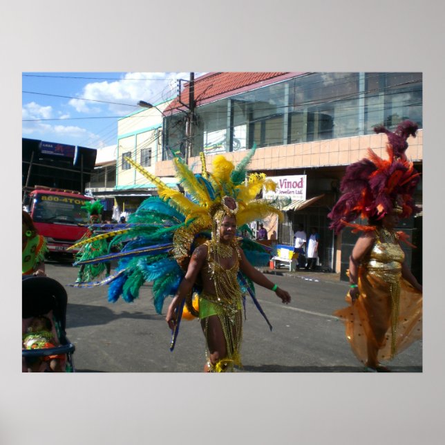 Pôster Carnaval em Trinidad 2010 (Frente)