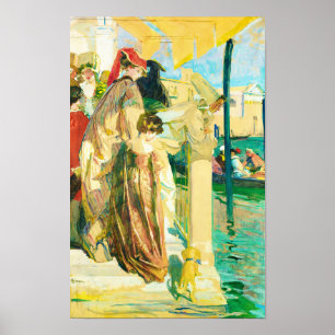 Poster Carnaval em Veneza, Lucien Simon