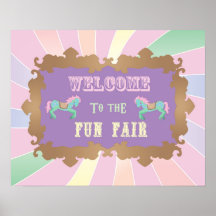 Carnaval - Funfair - Pastel - Aniversário - Sinal