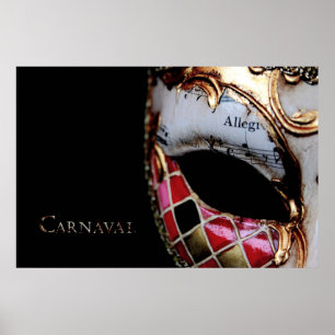 Poster Carnaval - Itália - Máscara