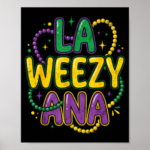 Poster Carnaval Louisiana la Weezy ana engraçado homens N
