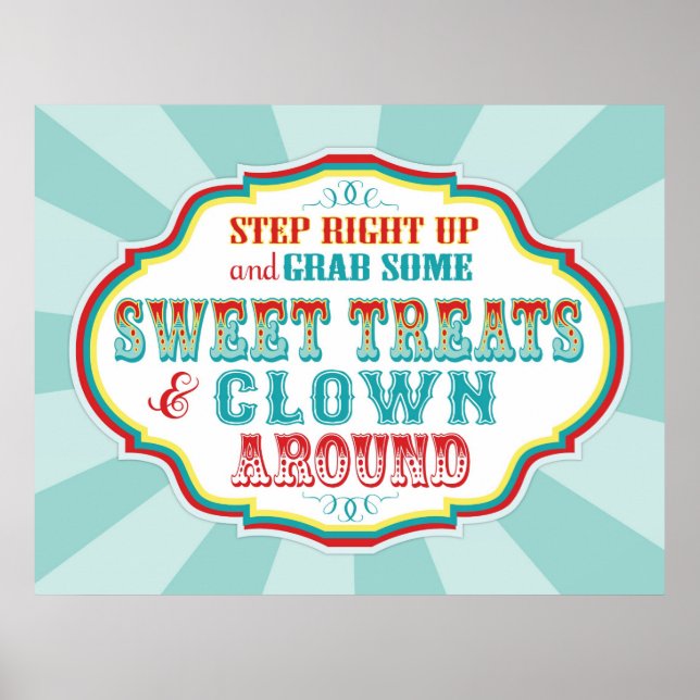 Pôster Carnaval ou Sinal de Circo (Frente)