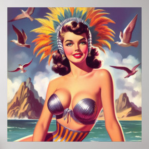 Poster Carnaval Pin-up