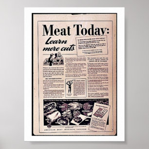 Poster Carne hoje: