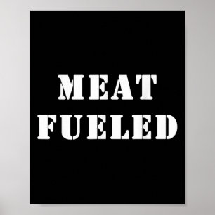 Poster Carnes Alimentadas. Citação de Keto Carnivore Dive