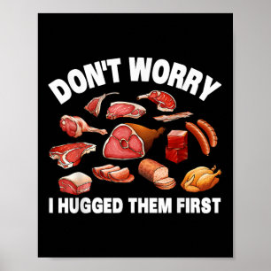 Poster Carniceiro Engraçado Para Homens Mulheres Carne An