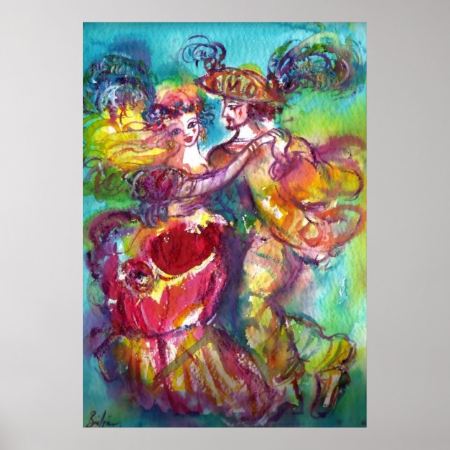 Poster CARNIVAL DANCE Venetian Mascarada Ball (Frente)