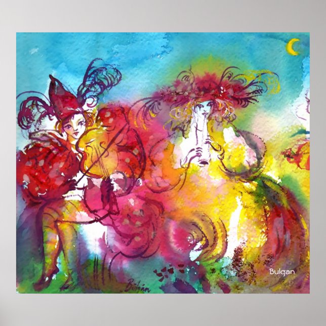 Pôster CARNIVAL NIGHT / Mascarada veneziana,Dance Music (Frente)