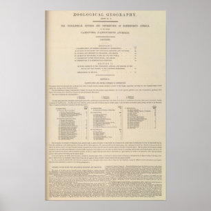 Pôster Carnivora zoológico da geografia