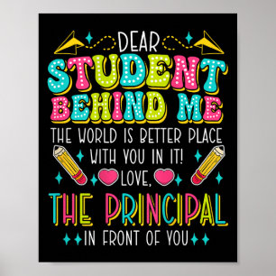Poster Caro Estudante Atrás De Mim Principal Appr Motivac
