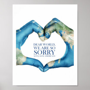 Poster Caro Mundo Lamentou Vintage