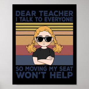 Poster Caro Professor, Eu Falo Com Todos, Tão Movendo Meu